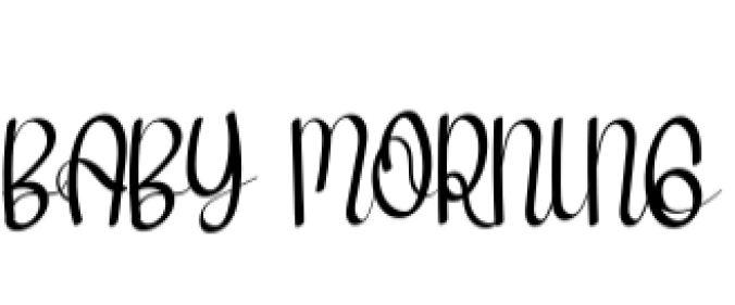 Baby Morning Font Preview