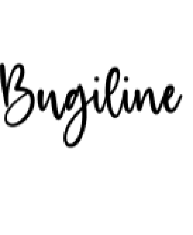Bugiline Font Preview