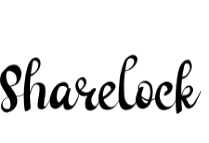 Sharelock Font Preview