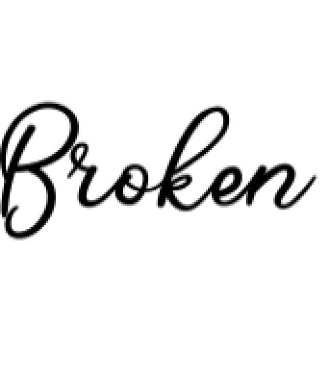 Broken Font Preview