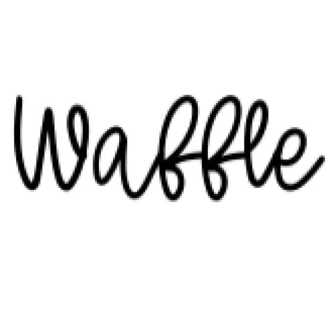 Waffle Font Preview