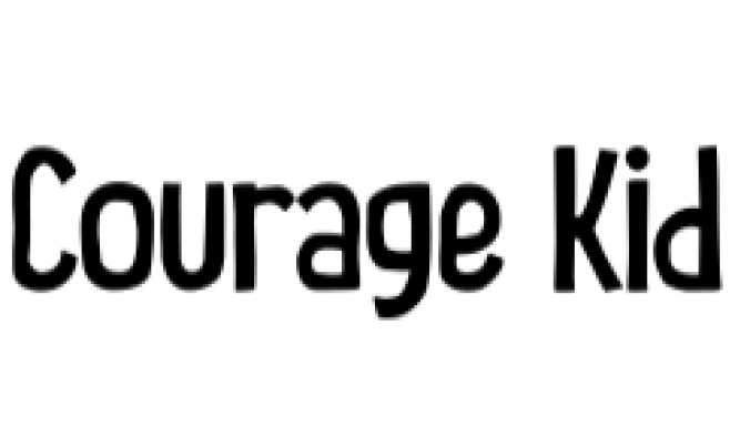 Courage Kid Font Preview