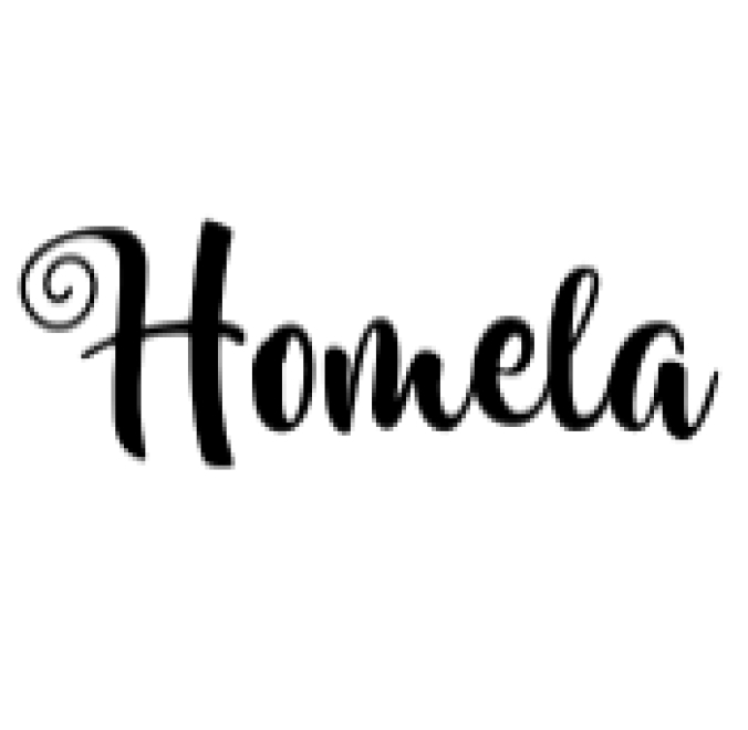 Homela Font Preview
