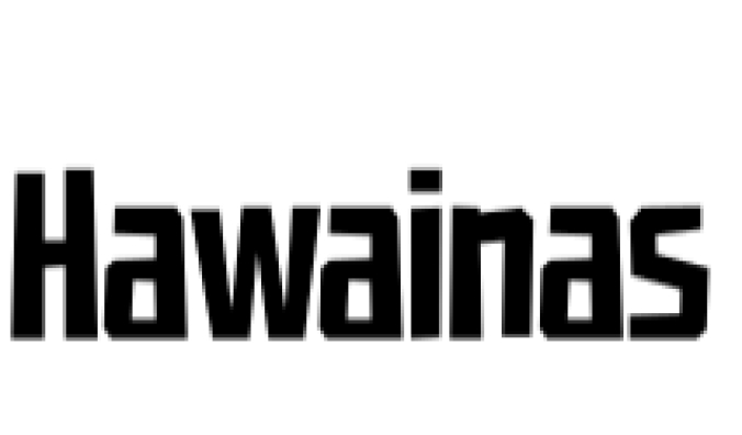 Hawainas Font Preview