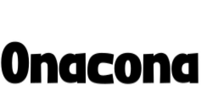 Onacona Font Preview