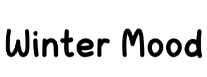 Winter Mood Font Preview