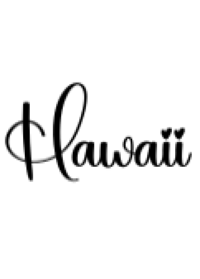 Hawaii Font Preview