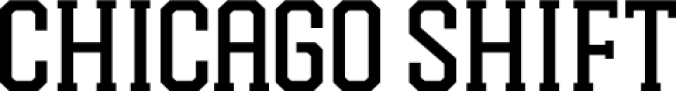 Chicago Shif Font Preview