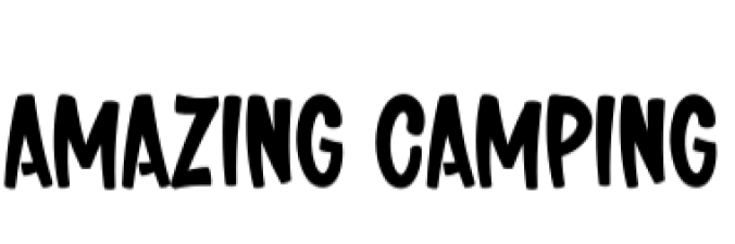Amazing Camping Font Preview
