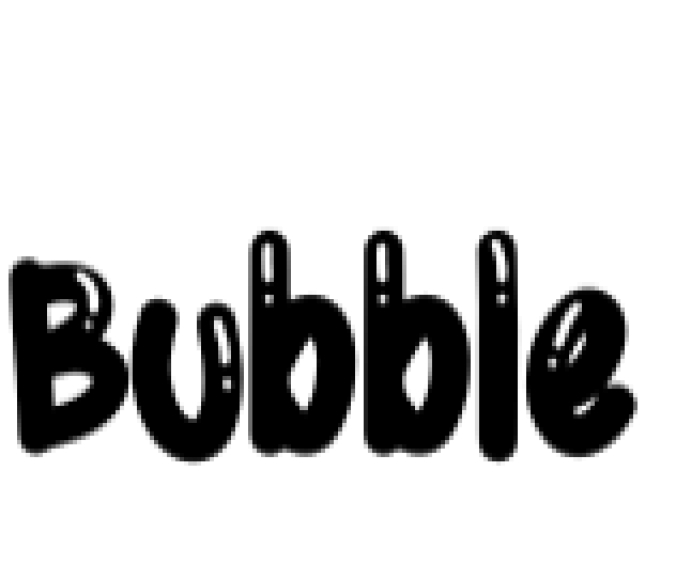 Bubble Font Preview