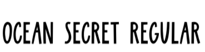 Ocean Secret Font Preview