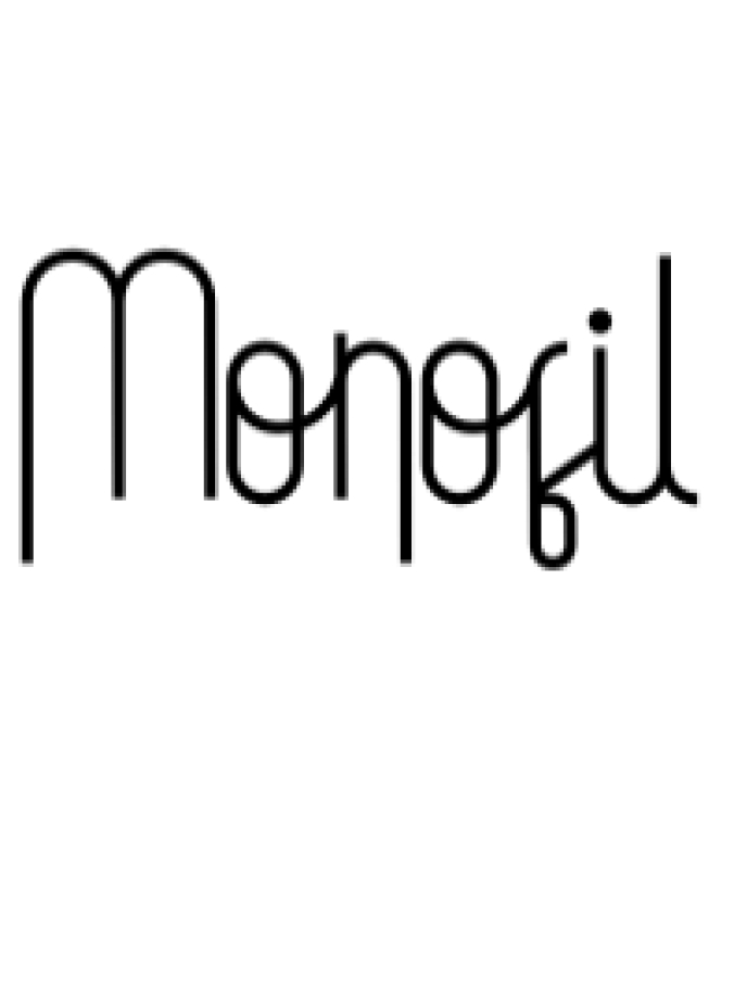 Monofil Font Preview