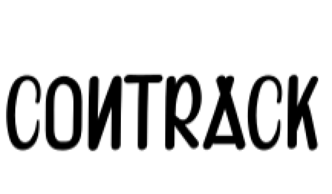 Contrack Font Preview