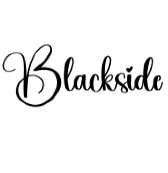 Blackside Font Preview