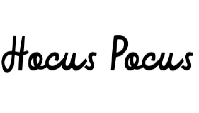 Hocus Pocus Font Preview
