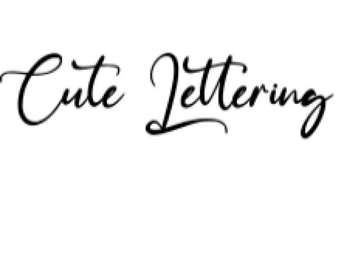 Cute Lettering Font Preview
