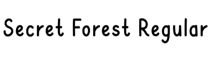 Secret Forest Font Preview