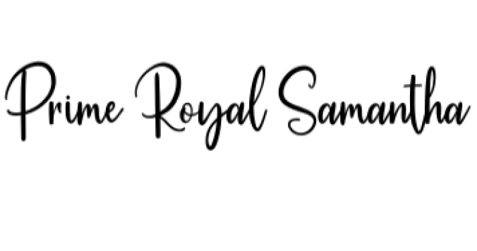 Prime Royal Samantha Font Preview