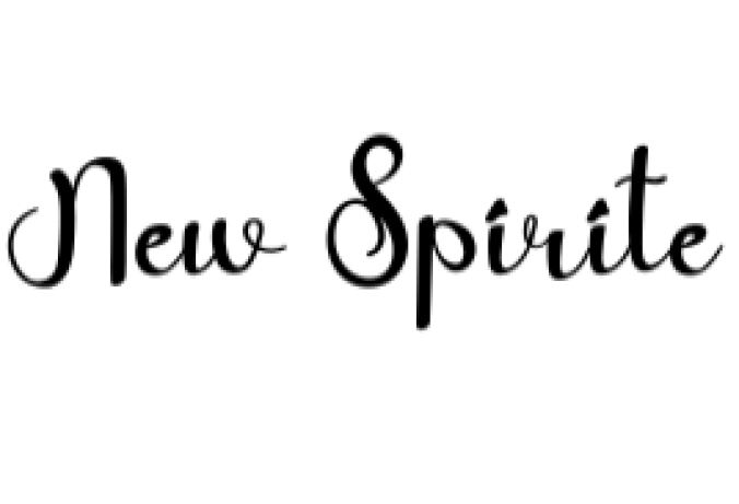 New Spirite Font Preview