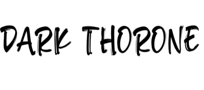 Dark Thorone Font Preview