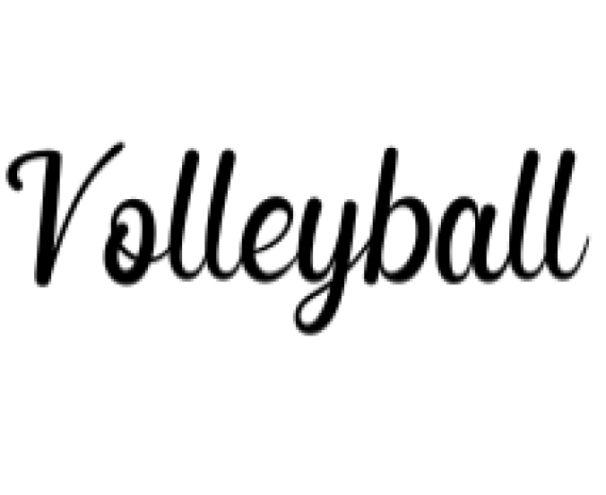 Volleyball Font Preview