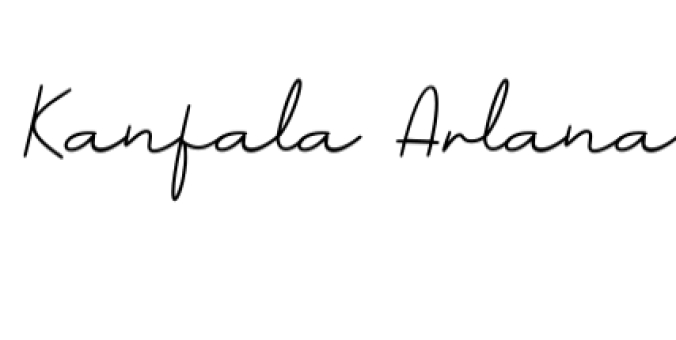 Kanfala Arlana Font Preview