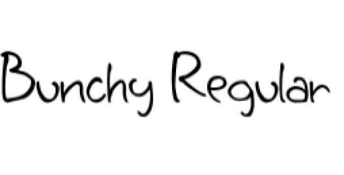 Bunchy Font Preview