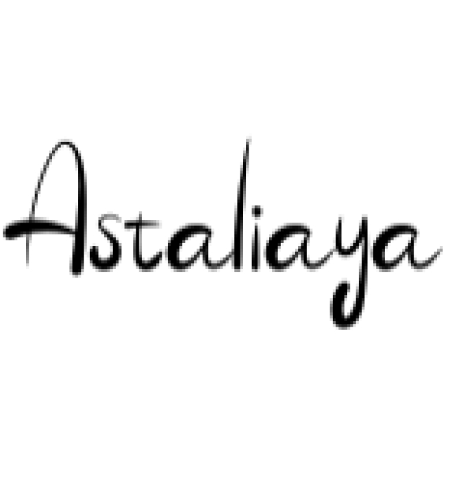Astaliaya Font Preview
