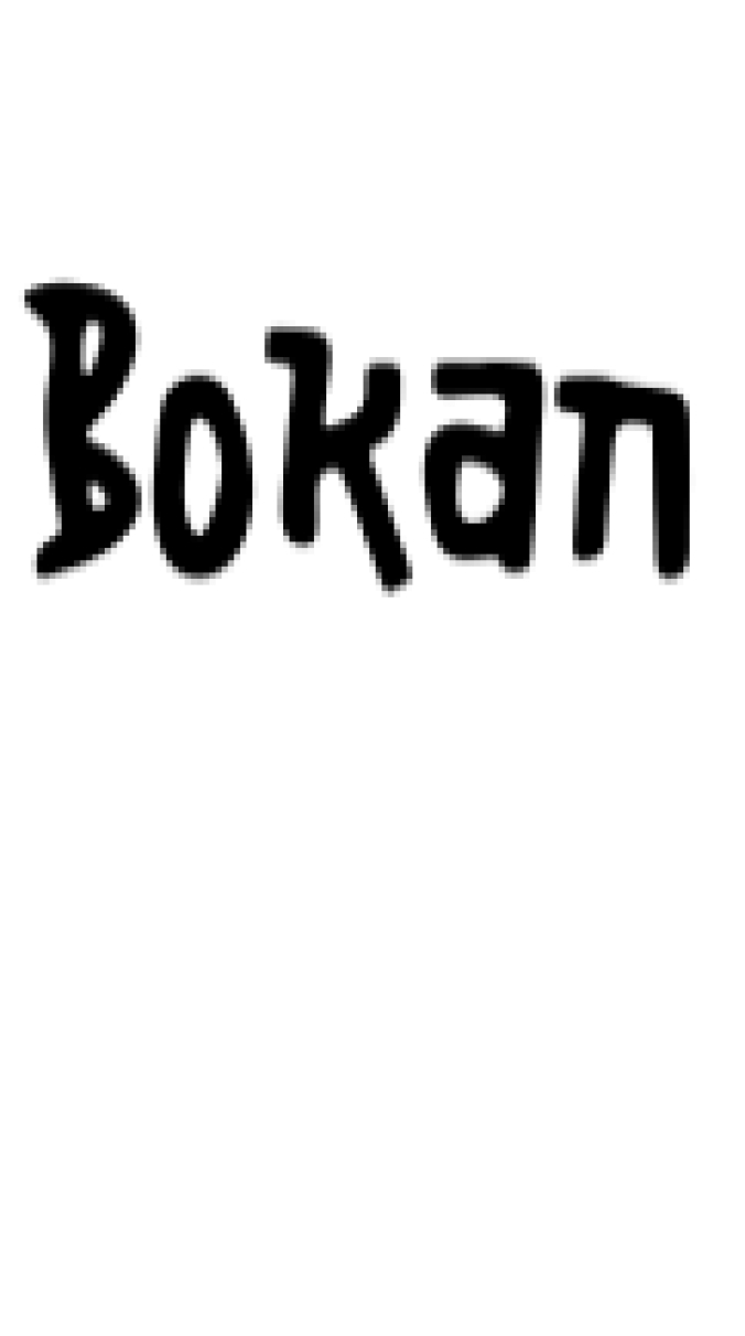 Bokan Font Preview