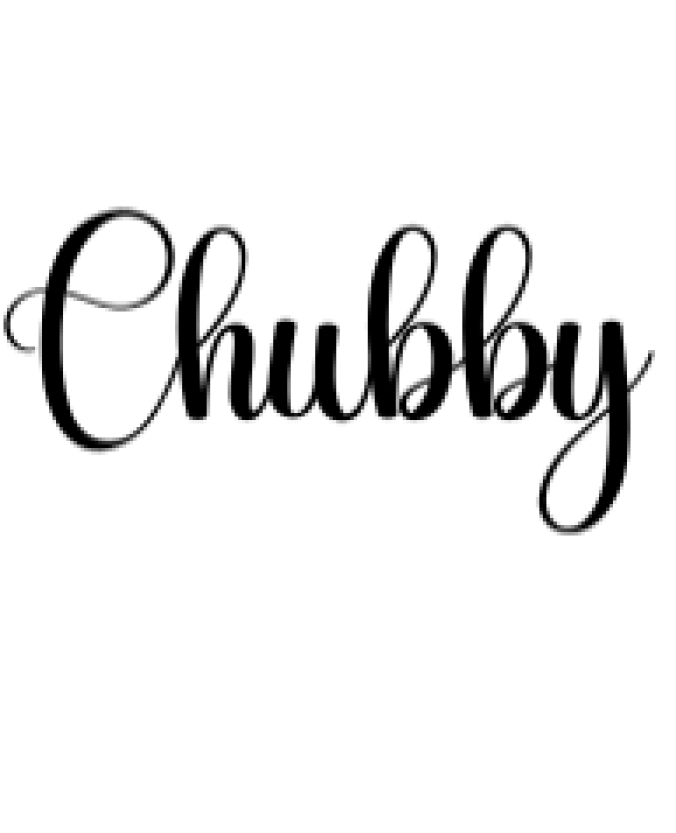 Chubby Font Preview
