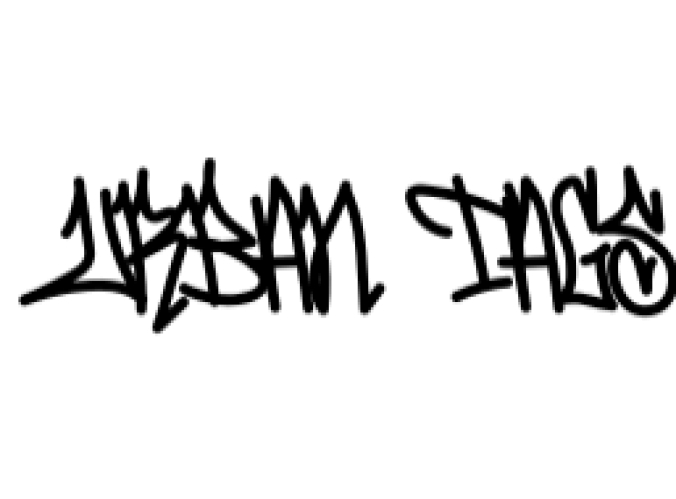 Urban Tags Font Preview
