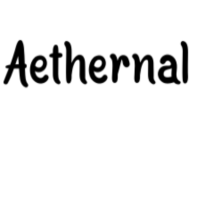 Aethernal Font Preview