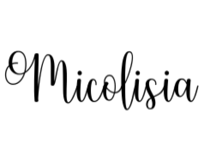 Micolisia Font Preview