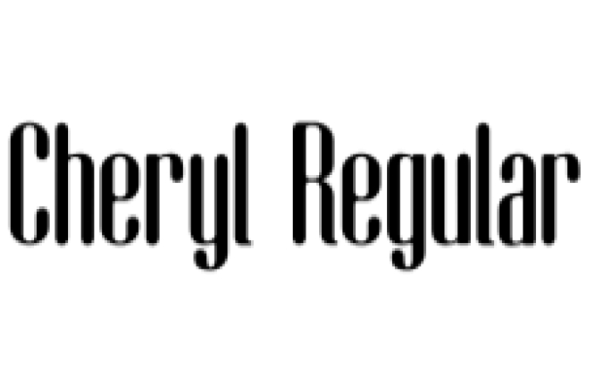 Cheryl Font Preview