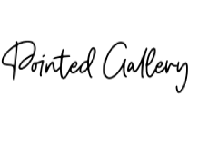 Pointed Gallery Font Preview