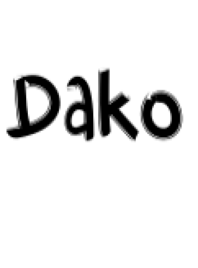 Dako Font Preview