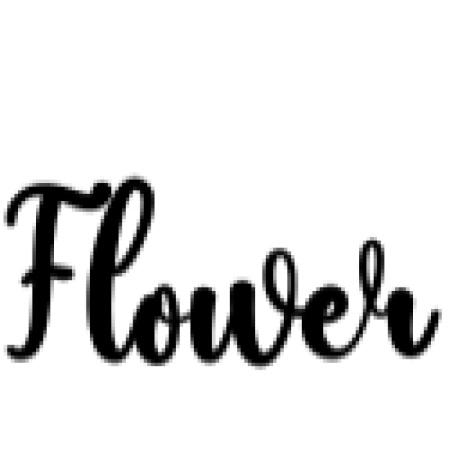 Flower Font Preview
