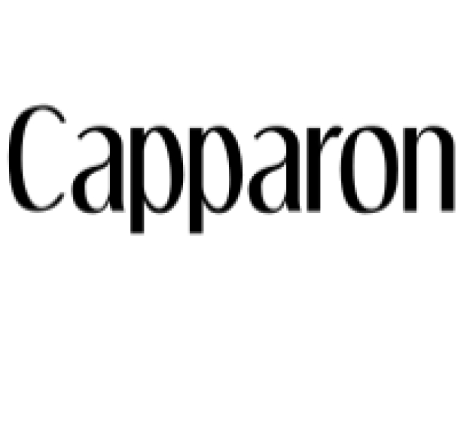 Capparon Font Preview