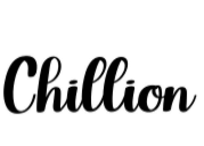 Chillion Font Preview