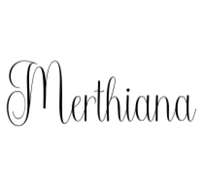 Merthiana Font Preview