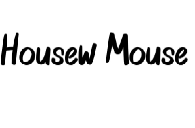 Housew Mouse Font Preview