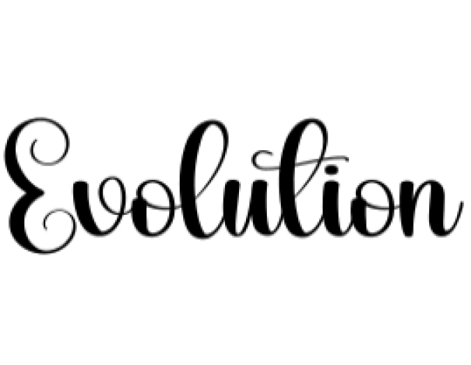 Evolution Font Preview