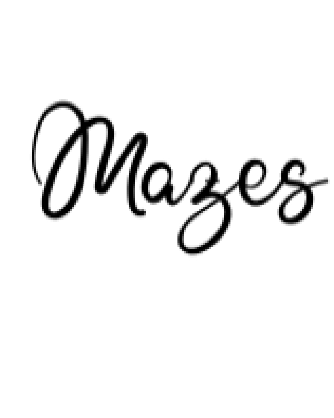 Mazes Font Preview