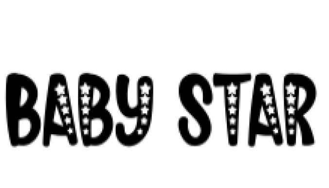Baby Star Font Preview