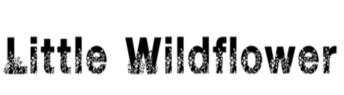 Little Wildflower Font Preview