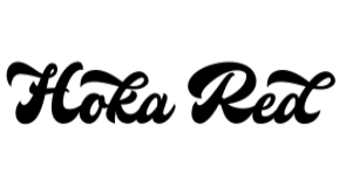 Hoka Red Font Preview