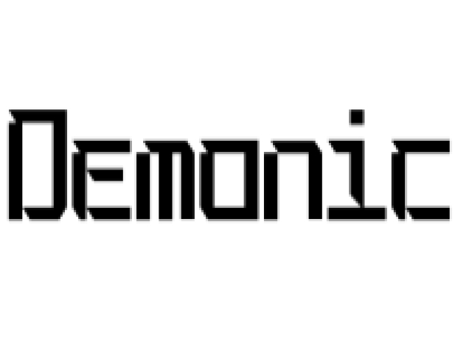 Demonic Font Preview