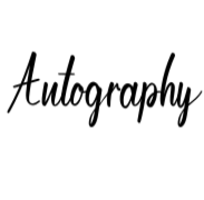 Autography Font Preview