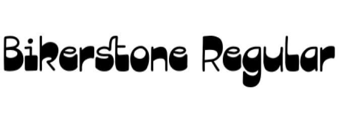Bikerstone Font Preview