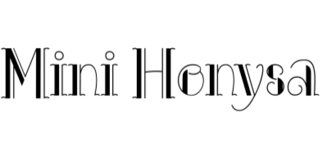 Mini Honysa Font Preview